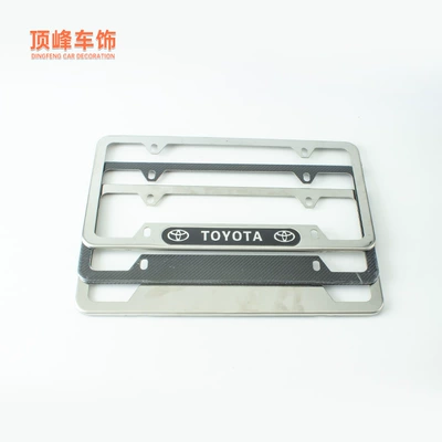 Manufacturer's Ready-made Screw Fixed American Standard Stainless Steel Aluminum Alloy License Plate Frame Can Be Customized with Popular Mixed Color License Plate Frame (License plate holder/license plate holder)