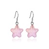 Cute cartoon matte earrings, gradient