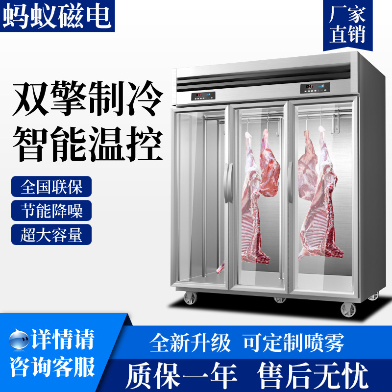 冷冻挂肉柜单门双门三门鲜肉柜猪肉牛肉冷藏立式展示柜超市排酸柜
