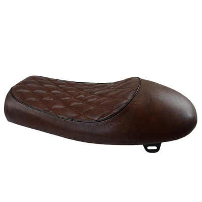 straddle seat cushion, CG125 – Motorcycle Safety Supplies - camel-hump-diamond-shaped-brown