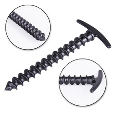 Cross-border outdoor camping tent accessories ground nails spiral plastic tent nails 14.5cm sports canopy ground nails