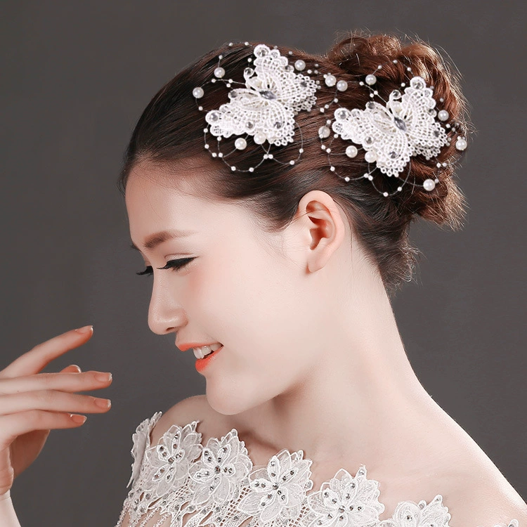 Фейковая/ Lace hairgrip...