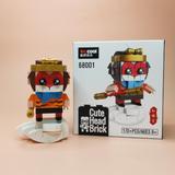 Строительные блоки Diku 6800B «Путешествие на Запад» с квадратной головой коровы Король демонов Татхагата Гуаньинь Железный веер Совместим с игрушками Lego 6+ Головоломки