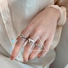 Brand small design ring, chain, silver bracelet, jewelry, trend of season, internet celebrity, simple and elegant design, silver 925 sample