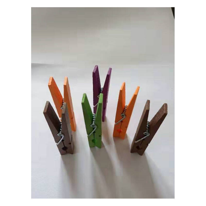 2.5CM 3.5cm 4.8cm4.5CM彩色木夹子相片夹木质便签夹混