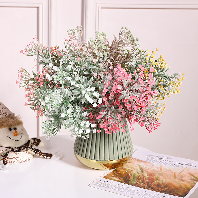 New simulation fake flower beauty Cherry grass plastic bouquet home bedroom decoration office decoration fake flower New simulation fake flower beauty Cherry grass plastic bouquet home bedroom decoration office decoration fake flower