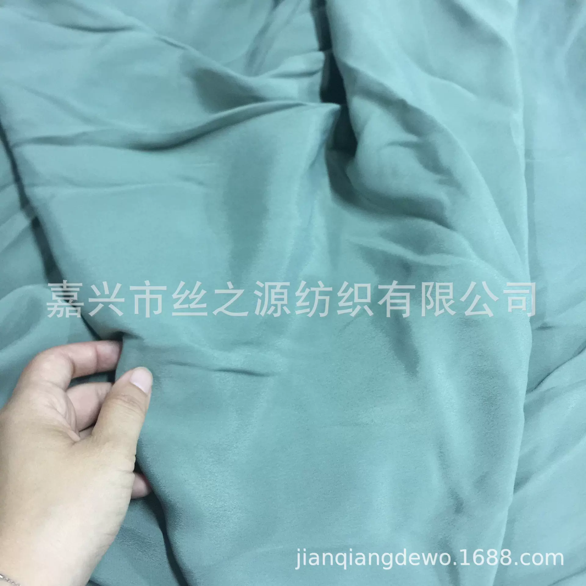 真丝人丝交织双绉面料