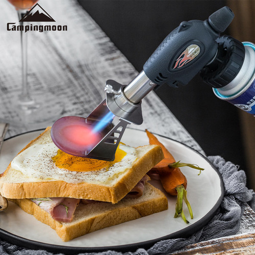 Komen ST-076 stainless steel baking plate baking barbecue omelette making baking plate flame gun accessories with stable table