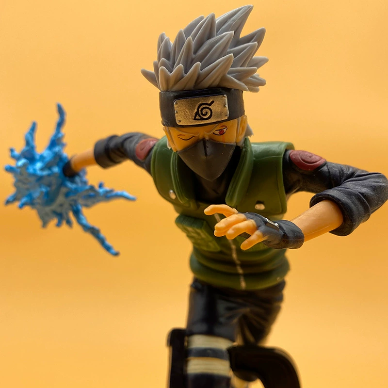 Figure (Naruto) Battle Rasengan Kakashi Gaara PVC Model, ~18 cm, Detailed Painted Ornament