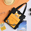 Cute shopping bag, universal capacious shoulder bag, backpack, linen bag, Korean style