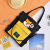 Cute shopping bag, universal capacious shoulder bag, backpack, linen bag, Korean style