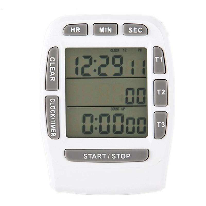 Кухонный таймер ЖК-дисплей три набора положительного таймера обратного отсчета кухонный лабораторный таймер