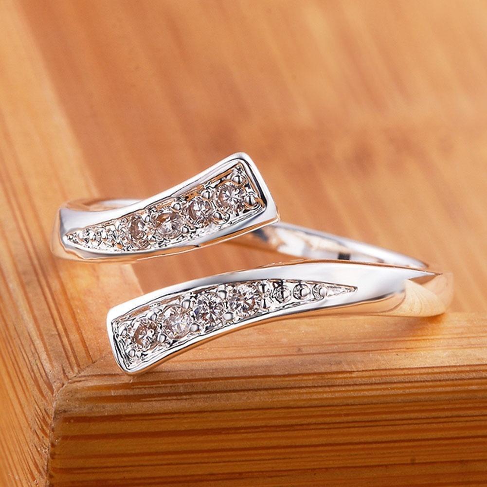 Micro Pave Zircon Adjustable Ring For Women European Style_voghion.com