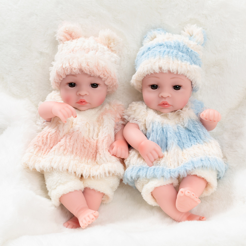 10-pulgadas muñeca de simulación de dormir lindo ojos cerrados renacer muñeca de vinilo muñeca al por mayor