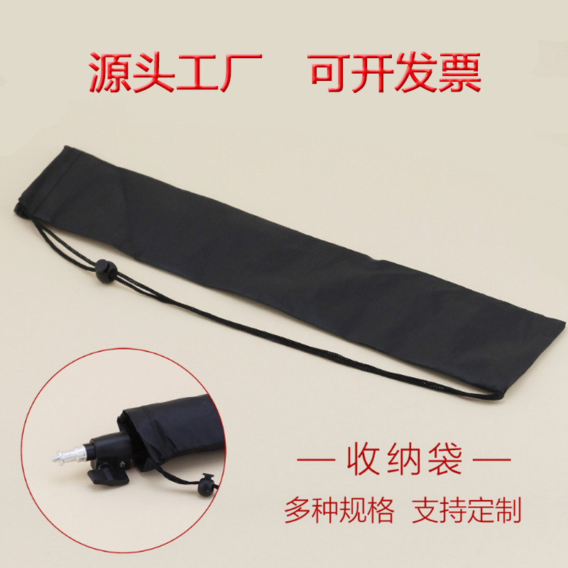 Directo de fábrica móvil en vivo soporte de tres patas poliéster cordón bolsillo soporte de luz brocado banner portátil bolsa de almacenamiento largo en stock