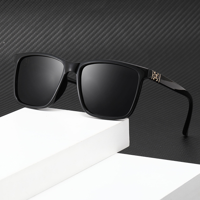 2023 new TR90 men's polarized sunglasses ladies Korean fashion big frame sunglasses cross-border trendy glasses