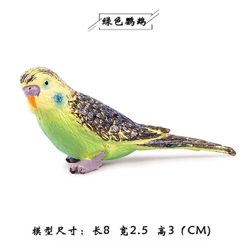 Modelo de simulación de aves sólidas para niños juguete loro Águila Flamingo Peacock Bird Toy Amazon transfronterizo