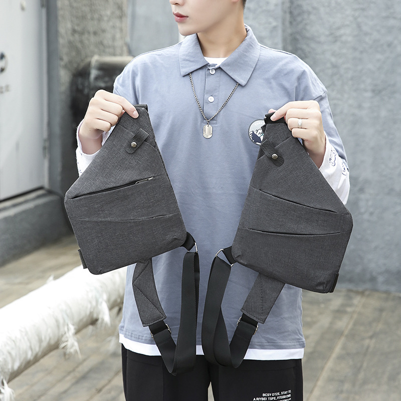 Bolsa de cintura deportiva multifuncional al por mayor 2023 nueva moda de negocios de hombro ajustado bolsa antirrobo ligera bolsa de pecho ajustada