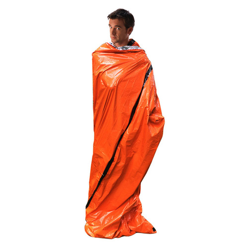 Cross-border single outdoor sleeping bag PE aluminum film sports emergency tent sleeping bag warm emergency sleeping bag with storage bag
