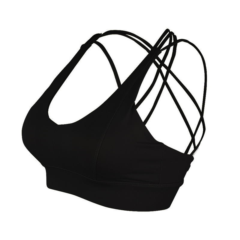 Ningbo Yuancheng Europa y Estados Unidos ropa interior deportiva de secado rápido desnudo para mujeres ropa de yoga para correr chaleco sexy a prueba de golpes con hebilla