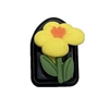 Flower-shaped, yellow
