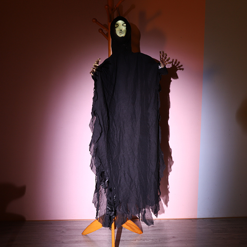 Máscara Colgante de Fantasma de ABS con Música Eléctrica para Halloween