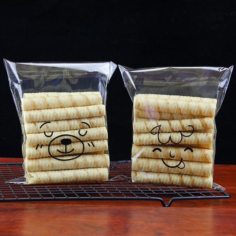 Nueva bolsa de embalaje de pan tostado para hornear bolsa de embalaje de rebanada de pan tostado transparente bolsa autoadhesiva sellada bolsa de embalaje de alimentos