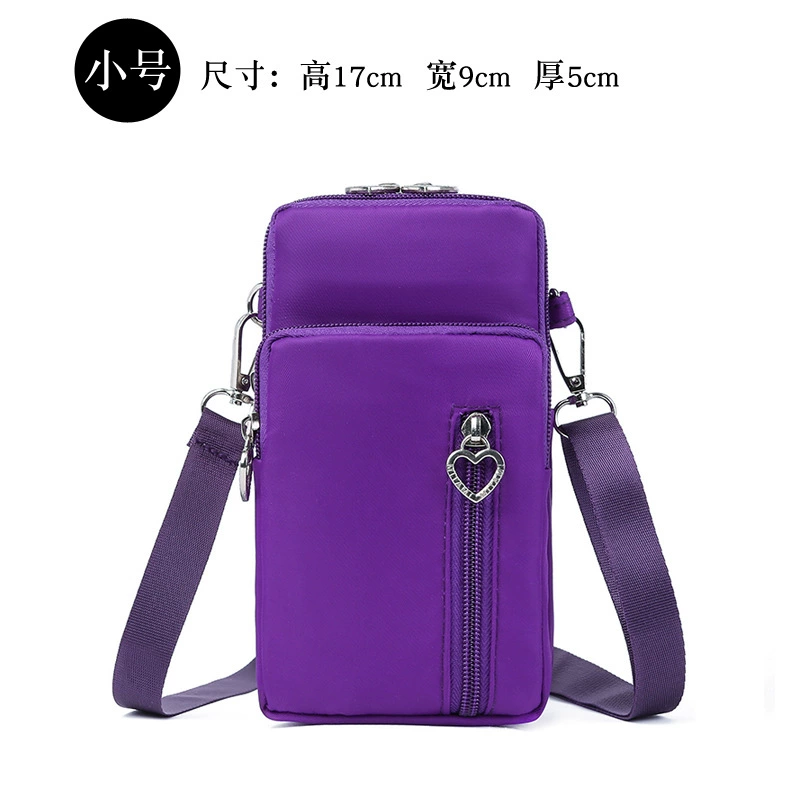 Small Crossbody Phone Bag, 6.5" Compatible, One-Shoulder/Wrist Convertible Strap