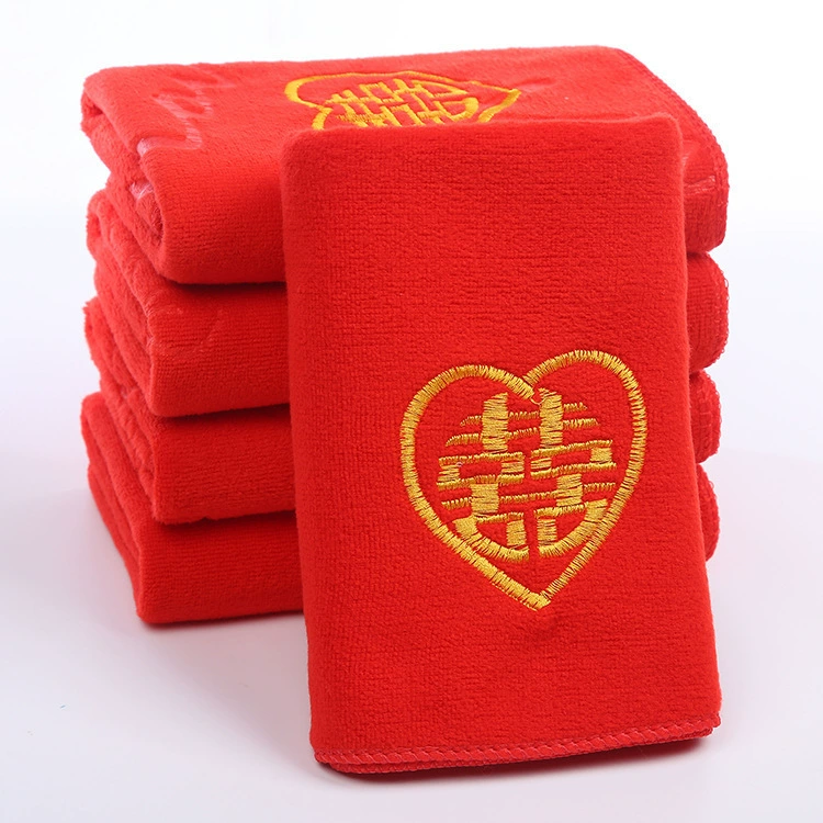 Новый свадебный большой красный полотенце утюжка Hua Xi Zi Fiber Gift Return to absorb water, толще пара grinding velvet чем производители