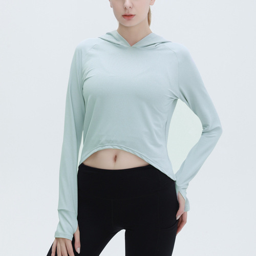 Summer Yoga Women's Factory Wholesale Sweatshirt Long Sleeve T-shirt Training Breathable Quick Dry Sport Top Yoga