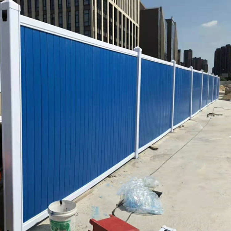 建筑工地施工PVC围挡蓝色移动临时围栏PVC围挡道路园林工地围挡板