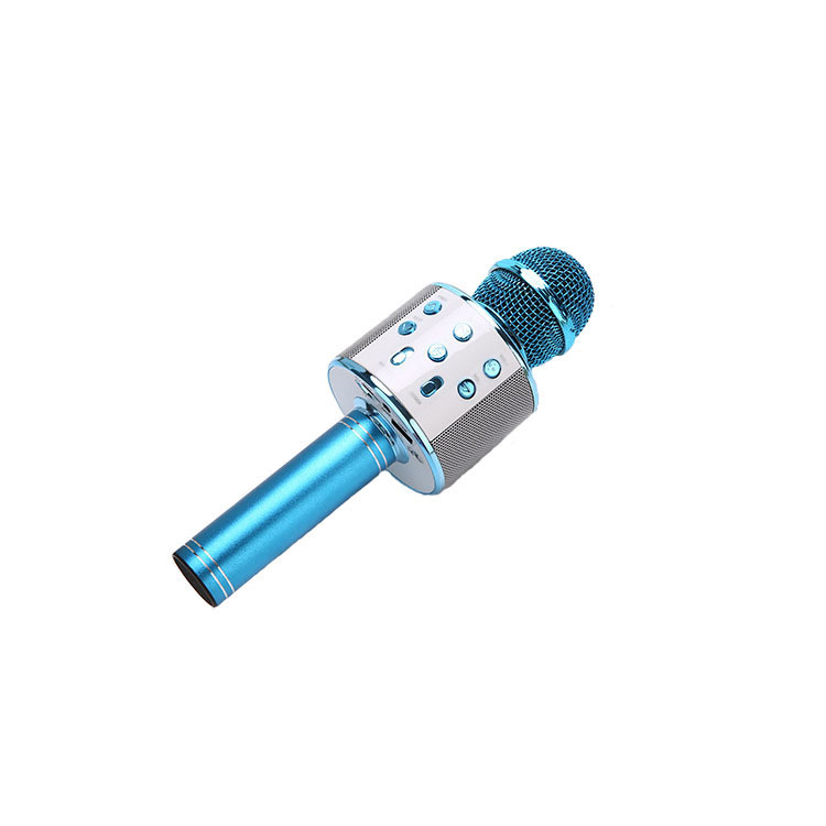 Comercio exterior WS858 teléfono móvil MICRÓFONO INALÁMBRICO Bluetooth micrófono karaoke teléfono móvil micrófono Bluetooth audio de una sola pieza entrega