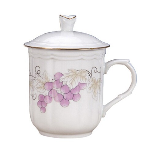 Wholesale customized new ceramic cup conference cup Jingdezhen water cup office cup creative personalized advertising cup logo