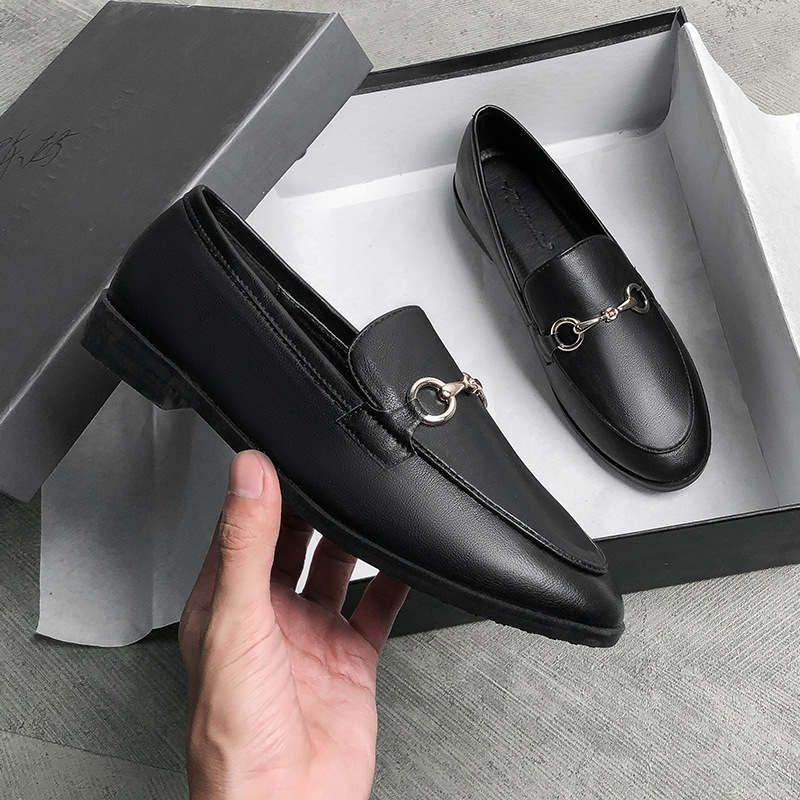 Small Leather Shoes for Women British Flats 2025 Spring & Fall New Versatile One-Leg Flats Bottom Retro Large Size Women's Shoes 41-43 Small Leather Shoes for Women British Flats 2025 Spring & Fall New Versatile One-Leg Flats Bottom Retro Large Size Women's Shoes 41-43