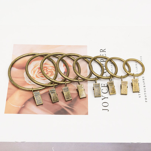 Amazon Hot Selling Metal Curtain Clips Curtain Ring Curtain Ring Buckle Metal Hanging Ring Curtain Clip Hook Wholesale
