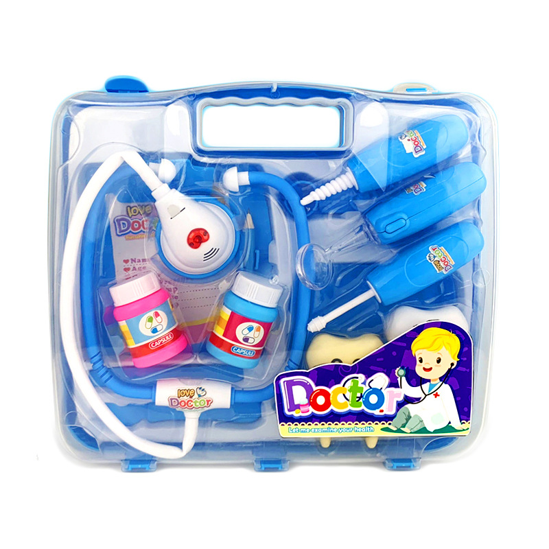 Qizhi para niños jugar a la casa Doctor herramientas médicas herramientas dentales traje Doctor juguetes de rol