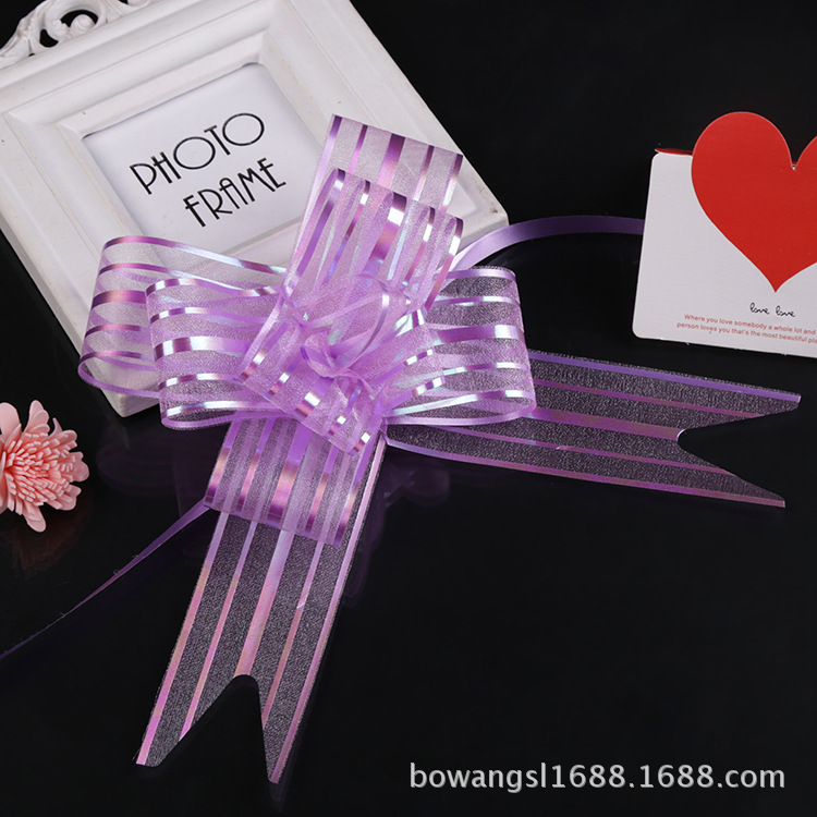 Transfronterizo grande 50 hilo de nieve dibujado a mano flor boda decoración de coche flor regalo embalaje arco tirar flor fábrica ventas directas