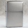 Zippo windproof kerosene lighter US version chrome -plated matte trademark logo 205ZL