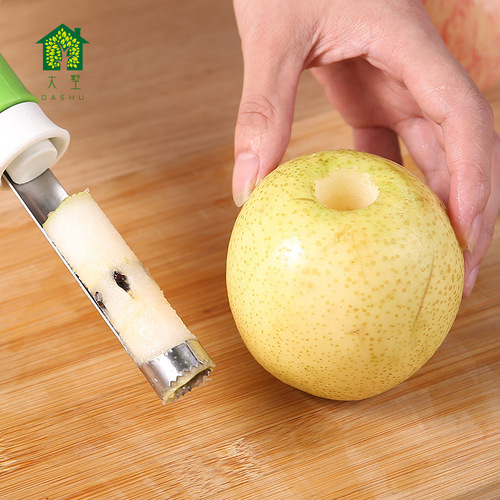 Wholesale stainless steel fruit corer multi-function peeler two-in-one fruit core shrink peeler