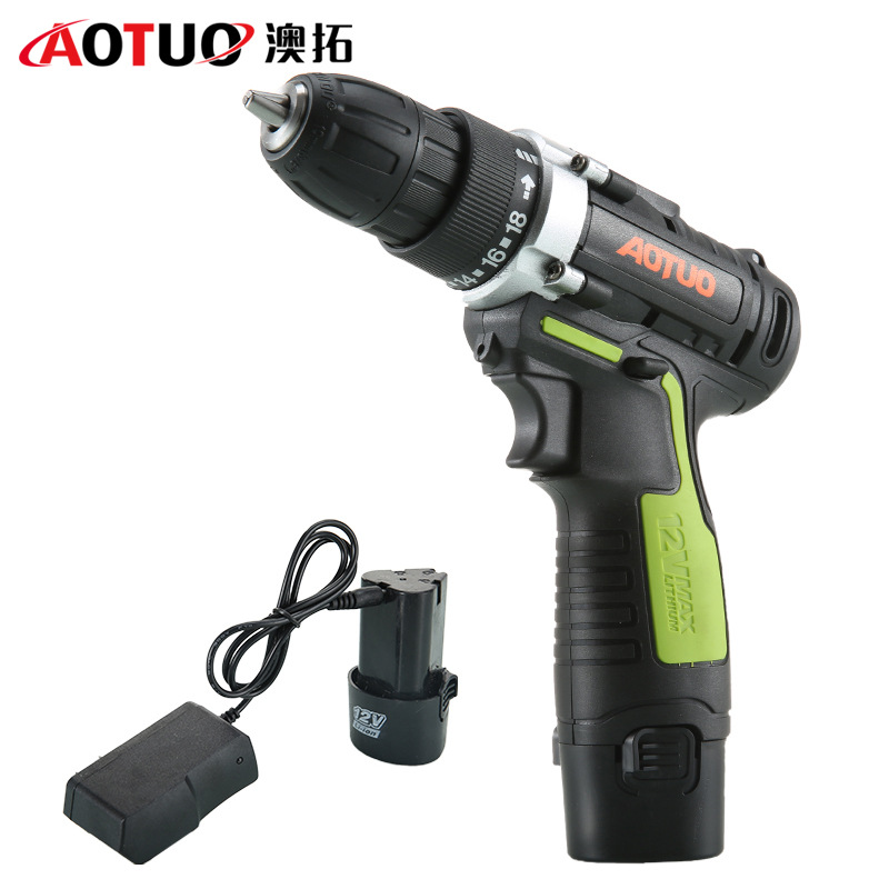 Grande congyo litio recargable taladro 12V destornillador eléctrico destornillador recargable taladro de mano taladro eléctrico de litio del hogar