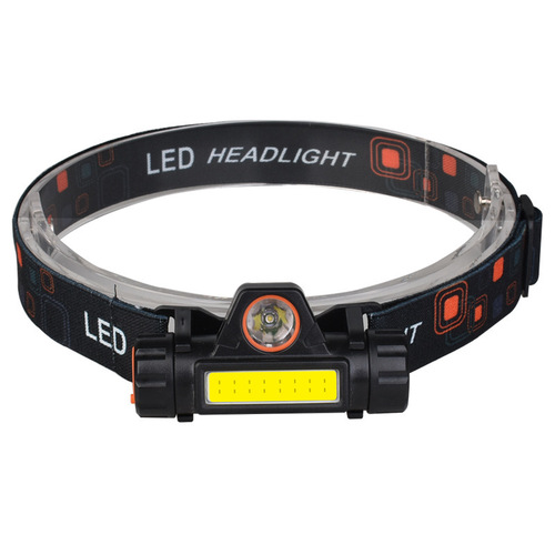 Factory Direct Sale Outdoor Headlamp Camping LED High Beam Fishing Light USB Charging Portable Dual Beam Headwear Lantern