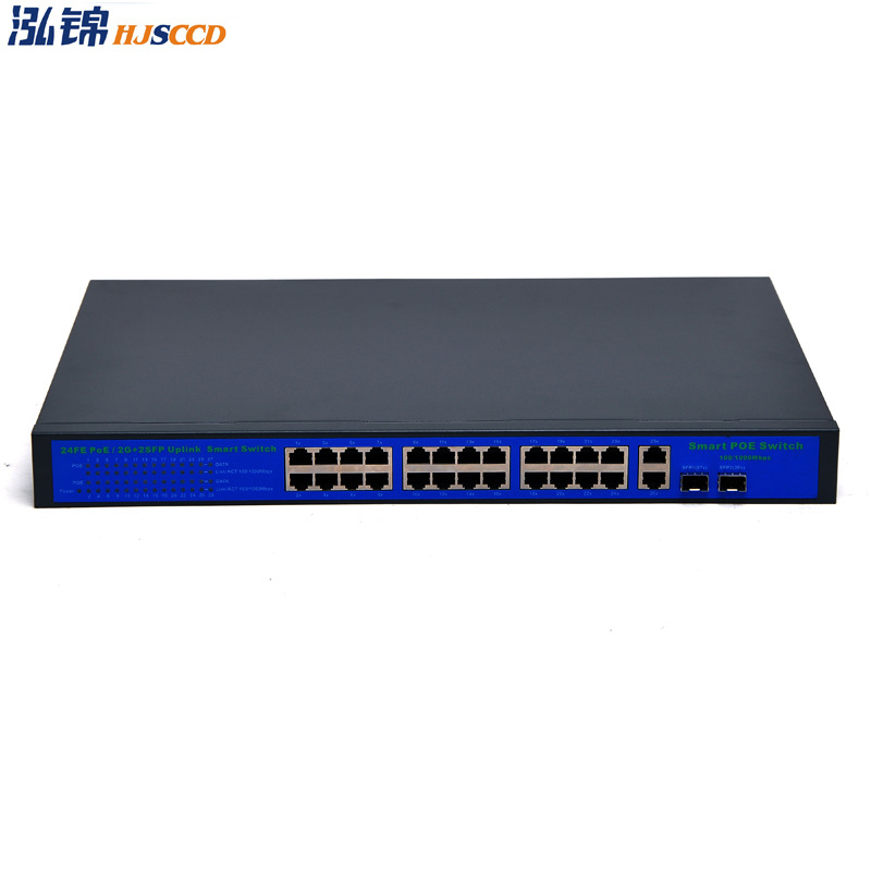 24 puertos POE switch Gigabit POE switch inalámbrico AP alimentación rack POE 24VPOE