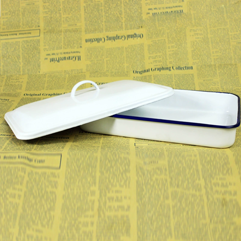Wholesale enamel white square plate enamel square disk manufacturer medical enamel enamel plate tray plate plate
