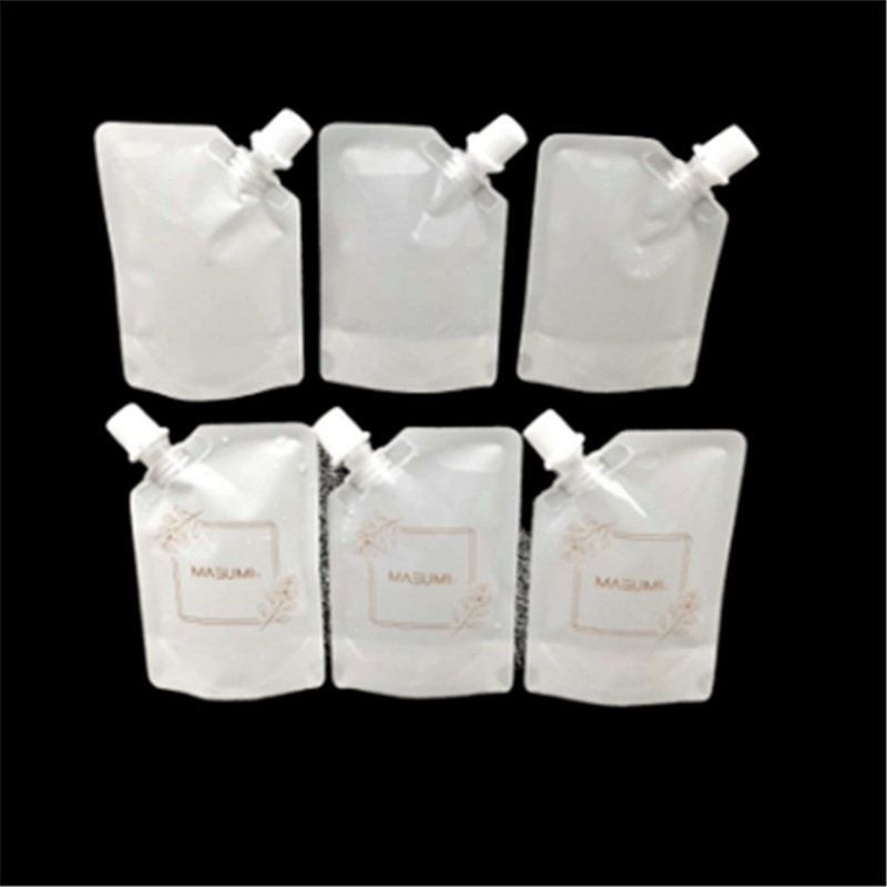 Supply 35g facial mask nozzle bag/portable skin care products/bath lotion/shampoo chopsticks self-standing bag