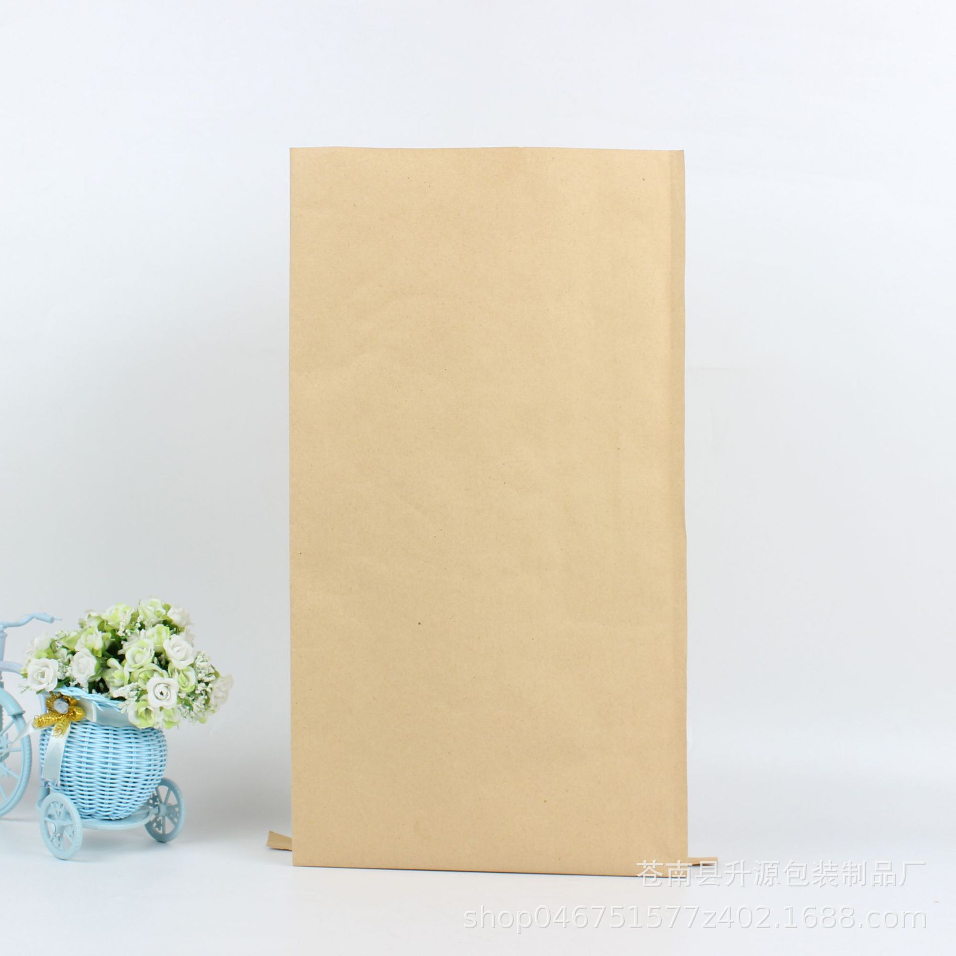 现货批发 牛皮纸袋子母婴床上用品包装袋 物流打包纸塑复合编织袋