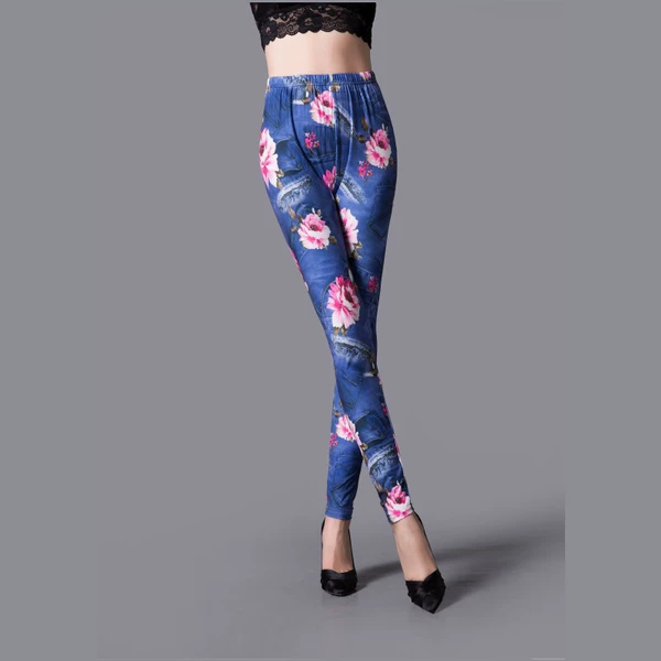 Imitation denim flower
