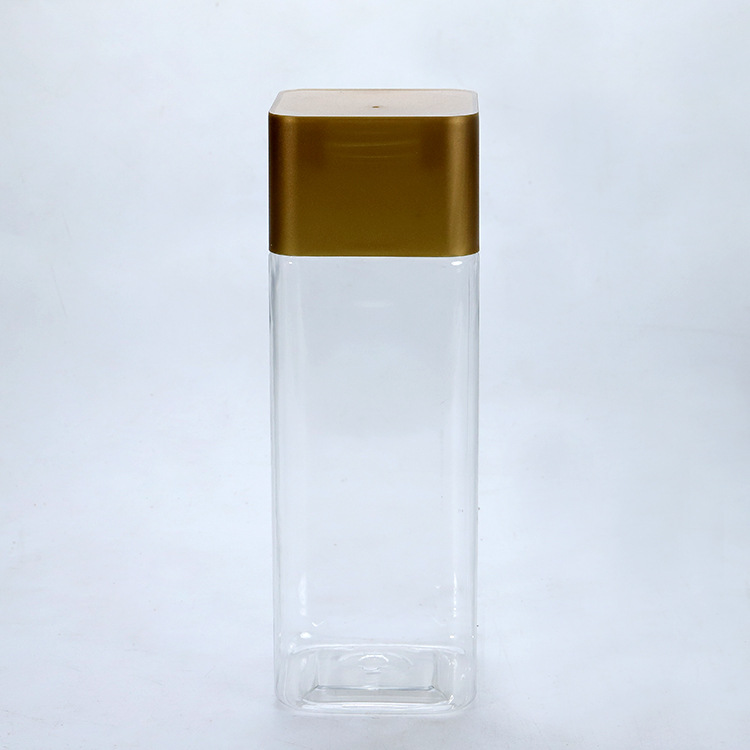 1000毫升方形食品塑料广口瓶 塑料杂粮干果罐子 PET透明食品包装