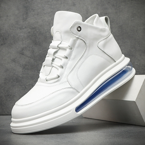 Men's Air Cushion Sneakers with Rainbow Soles, Casual, Korean Style, Autumn/Winter New Arrival, Personality Fashion Brand, Matchable with European Goods