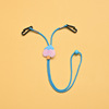 Cartoon medical mask, adjustable strap for adults, lanyard holder