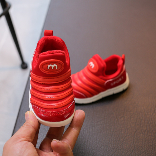 Autumn and winter new style baby caterpillar shoes for boys and girls 1-6 years old and 3 children's breathable toddler shoes trend wholesale